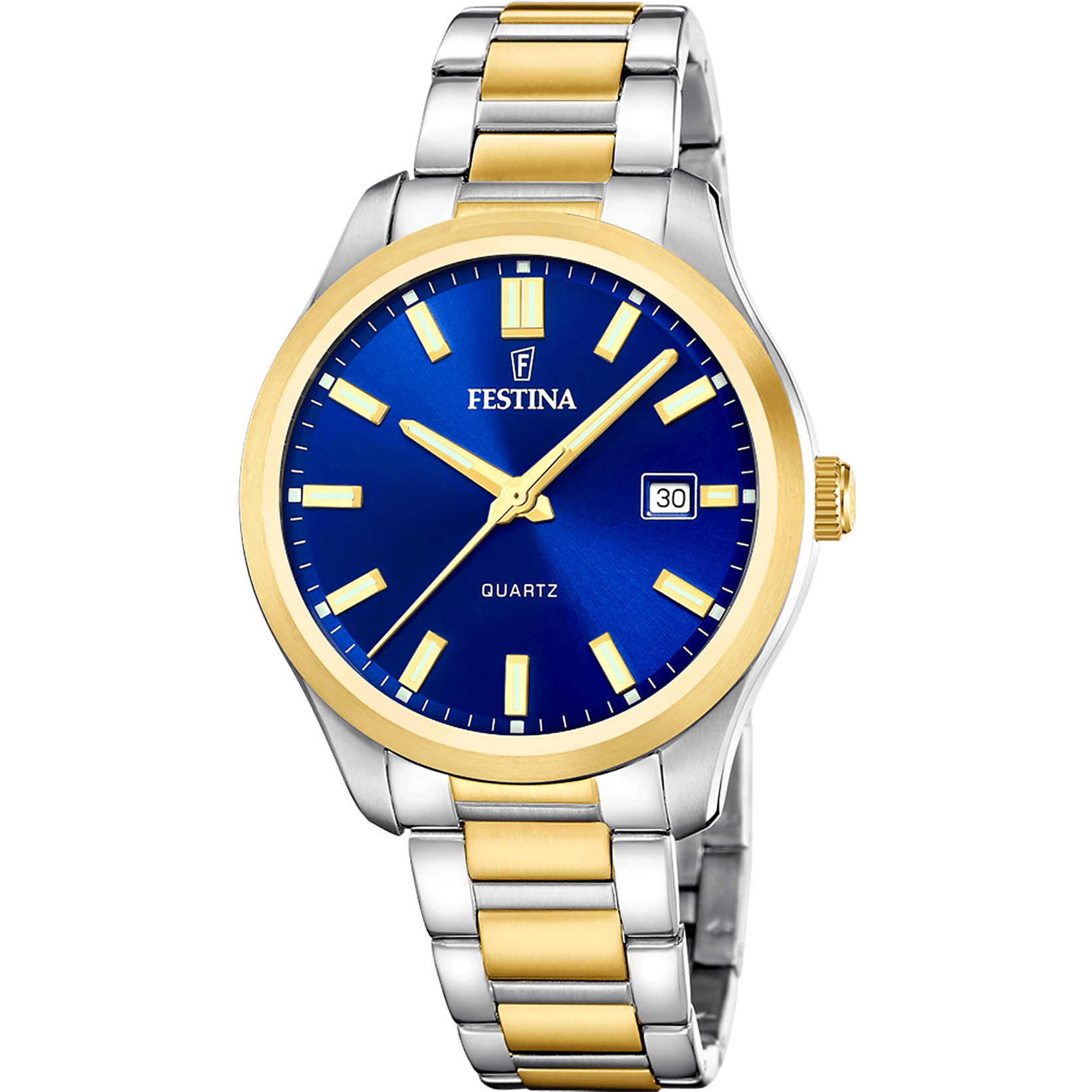 Festina Classic Watch F20738/3 Blue, Steel Strap, Men