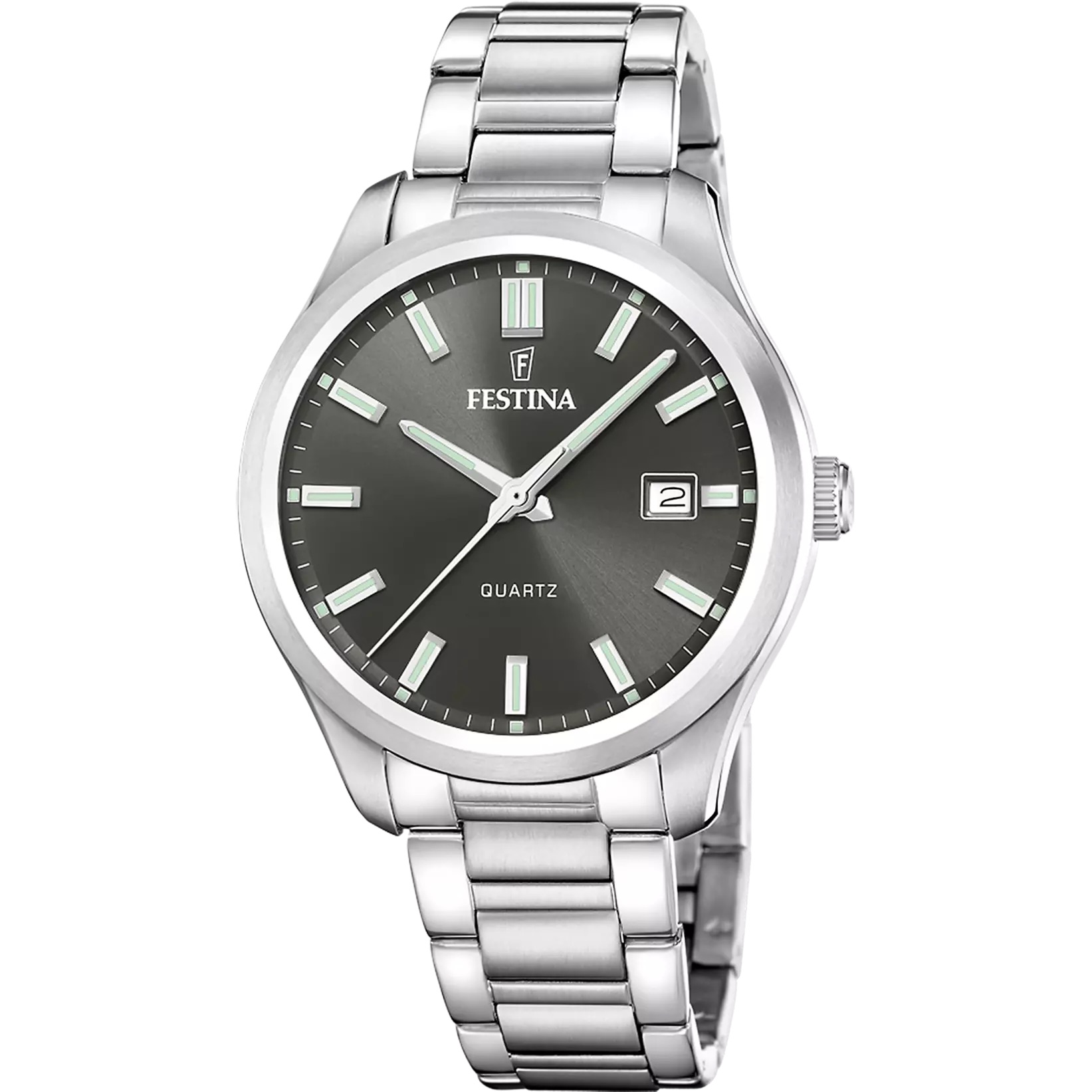 Festina Classic Watch F20736/5 Black, Steel Strap, Men