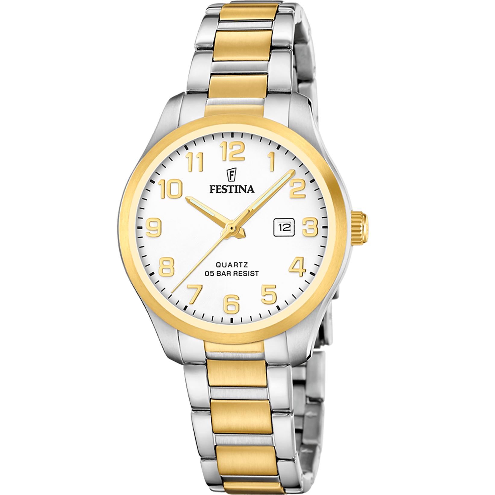 Montre Festina classique-femme-festina F20739/1 Blanc, Bracelet Acier, Femme