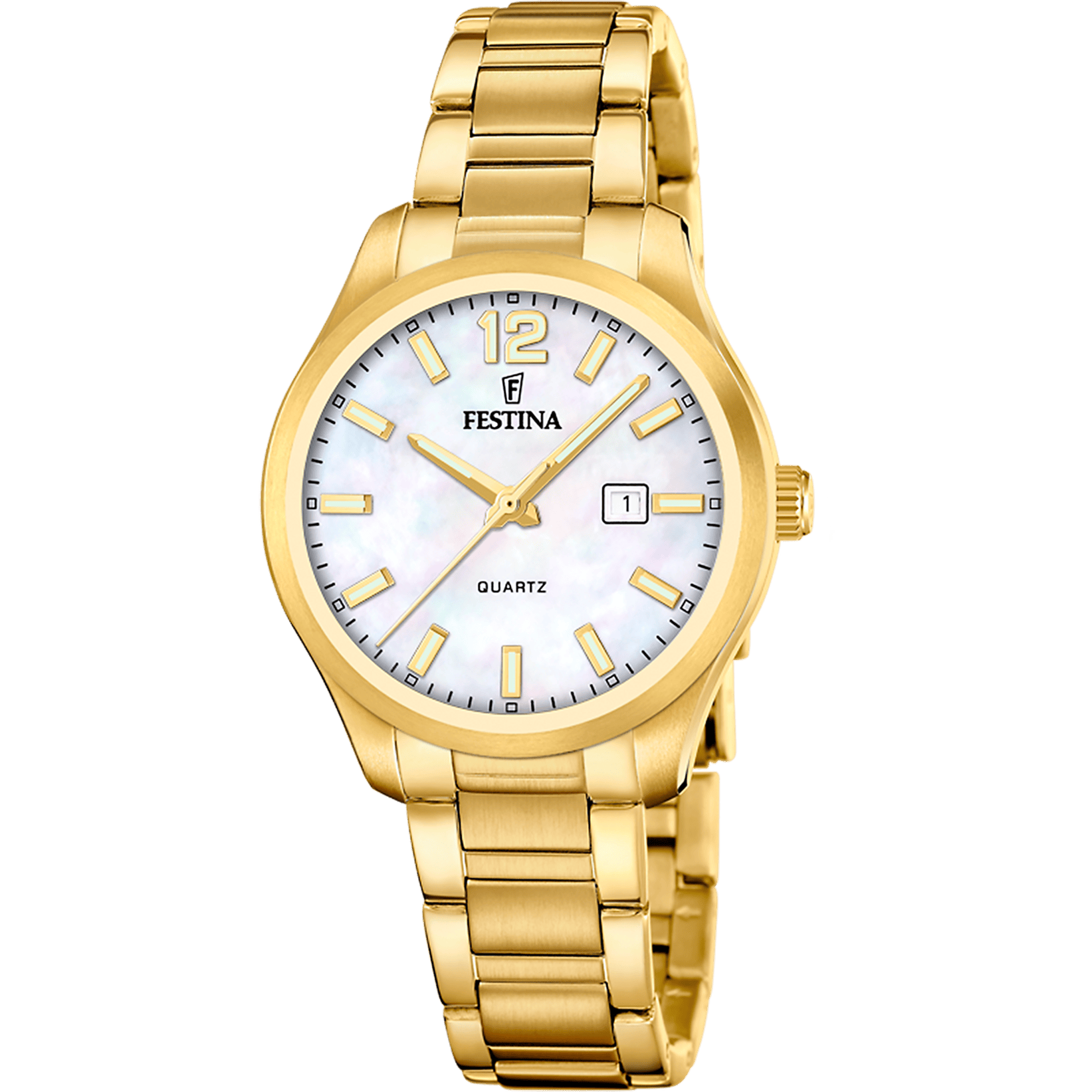 Festina classique-femme-festina Watch F20741/1 Beige, Steel Strap, Women