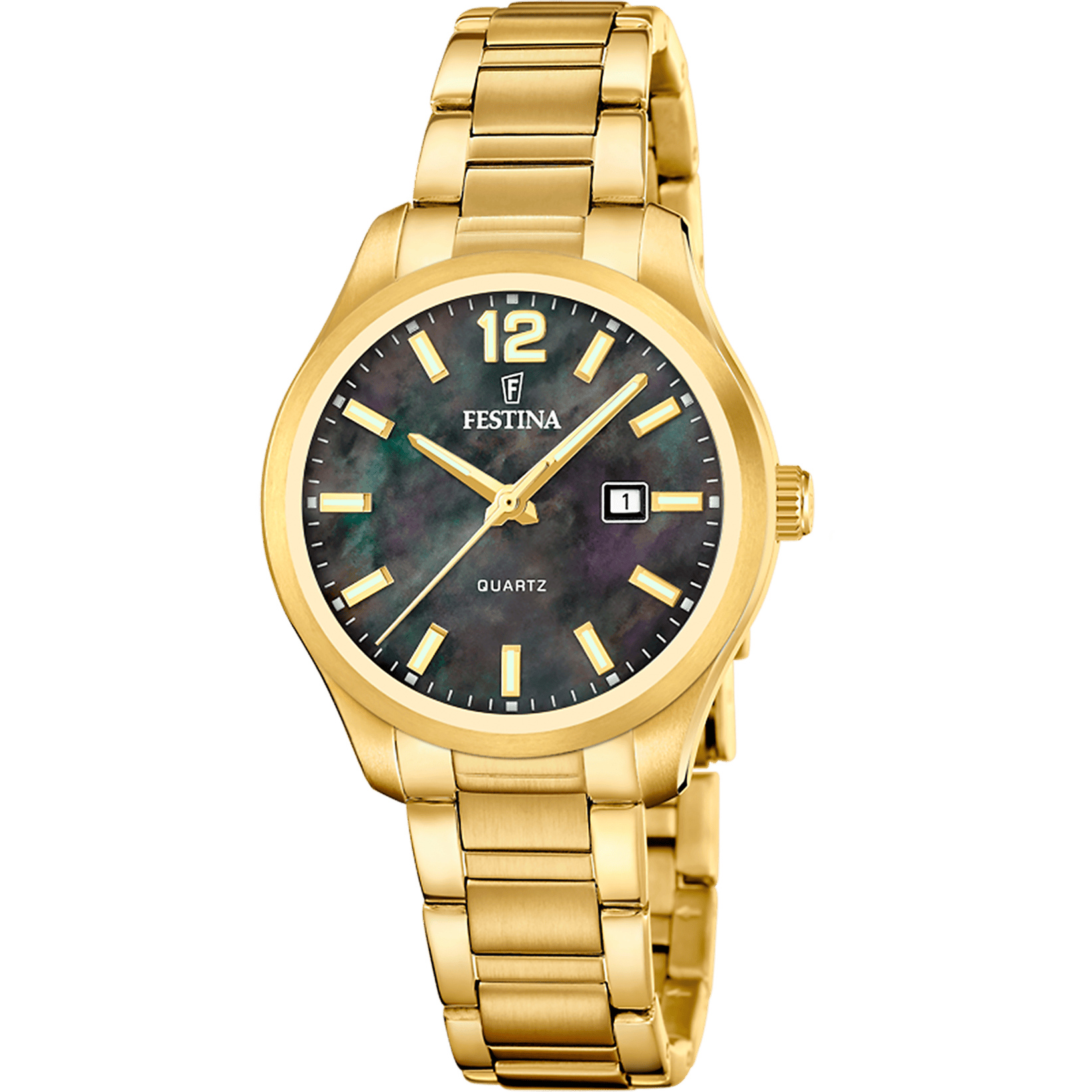 Festina classique-femme-festina Watch F20741/2 Black, Steel Strap, Women