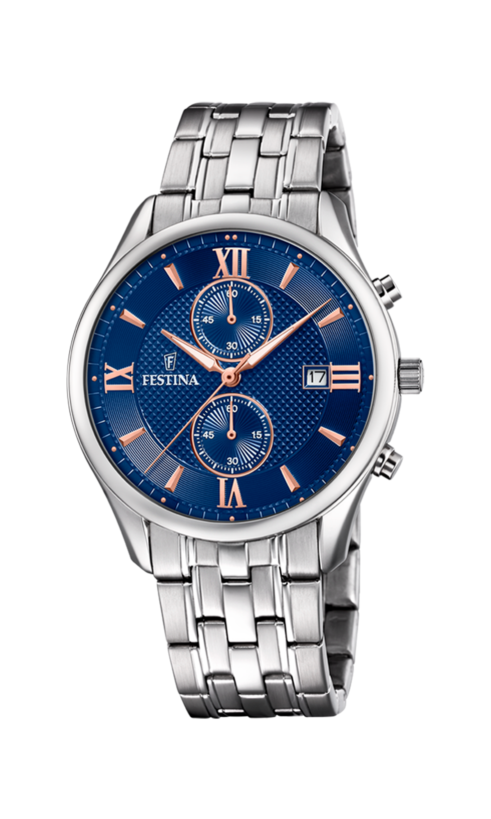 Festina Timeless Watch F6854/6 Blue, Steel Strap, Men – image 3