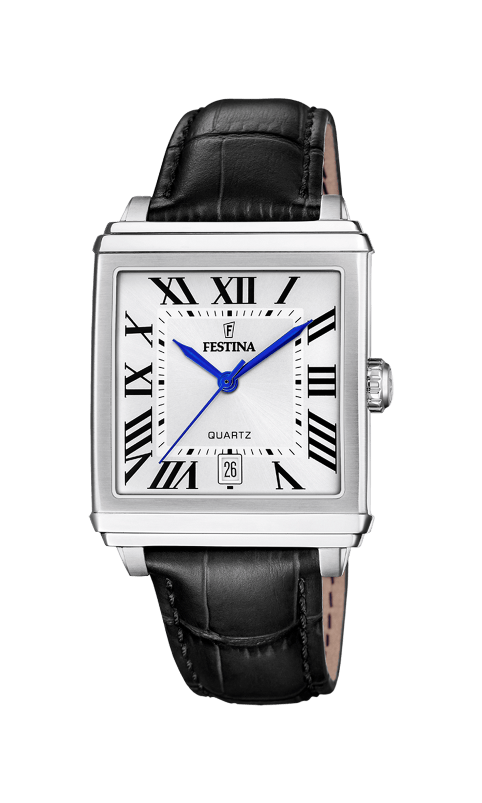 Montre Festina On the Square F20681/1 Gris, Bracelet Cuir, Homme – image 3