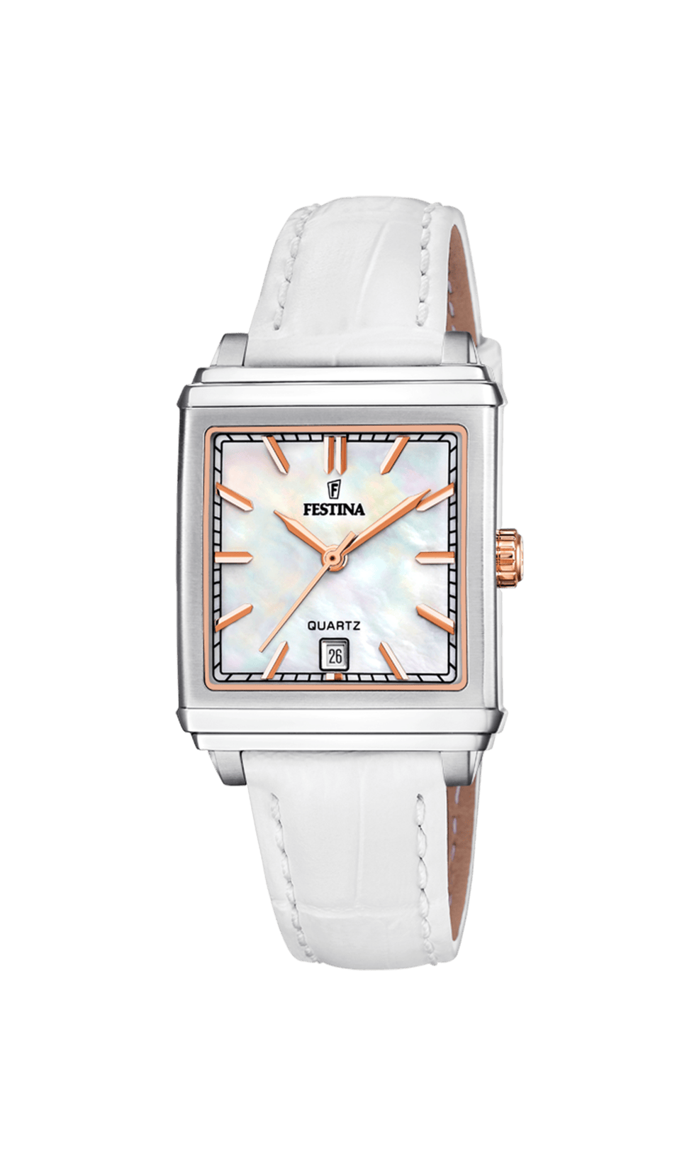 Festina on-the-square-femme-festina Watch F20682/1 Beige, Leather Strap, Women – image 3