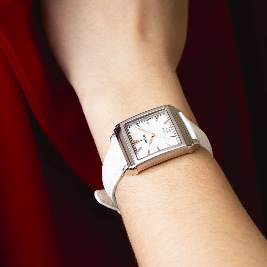 Festina on-the-square-femme-festina Watch F20682/1 Beige, Leather Strap, Women – image 4