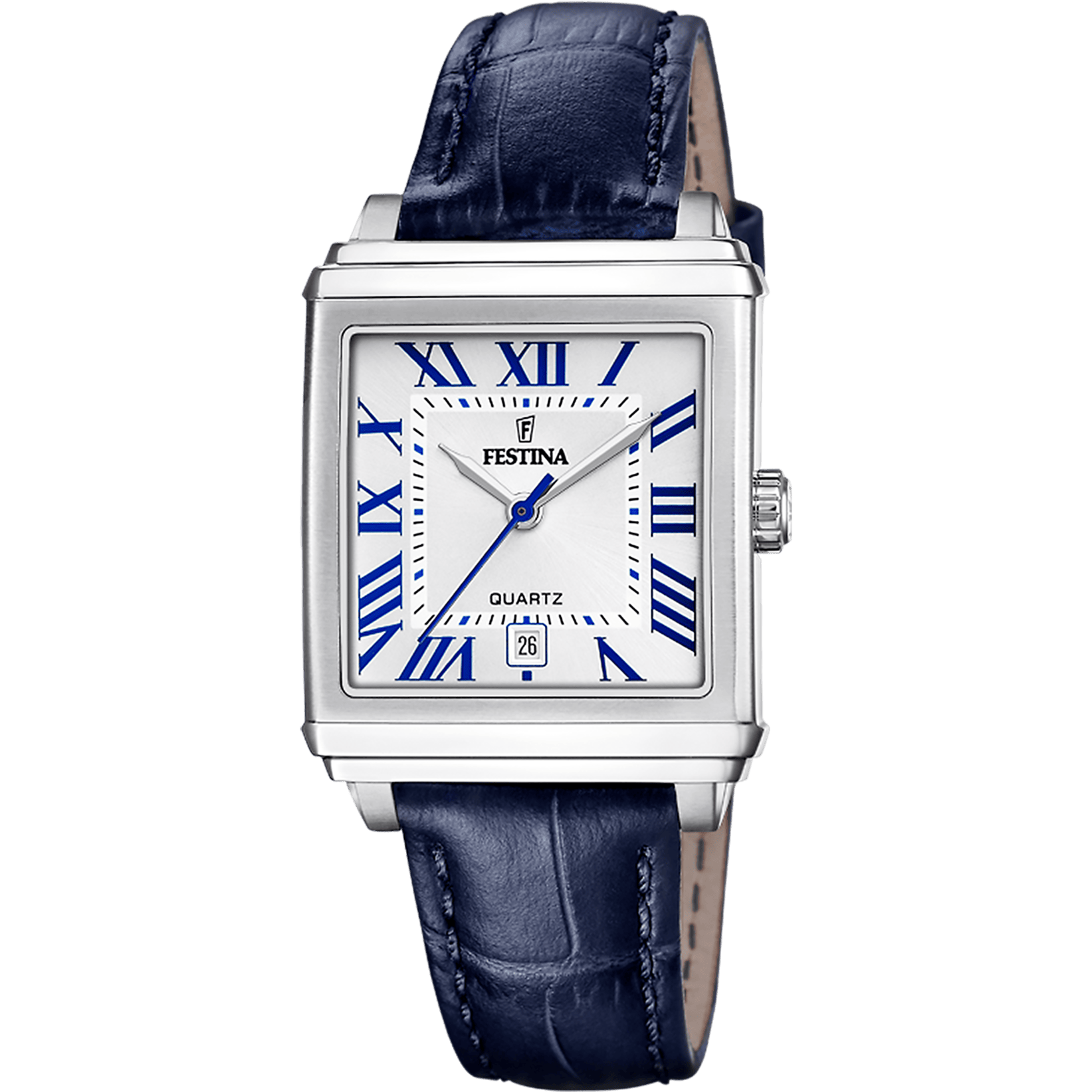 Festina on-the-square-femme-festina Watch F20682/2 Grey, Leather Strap, Women